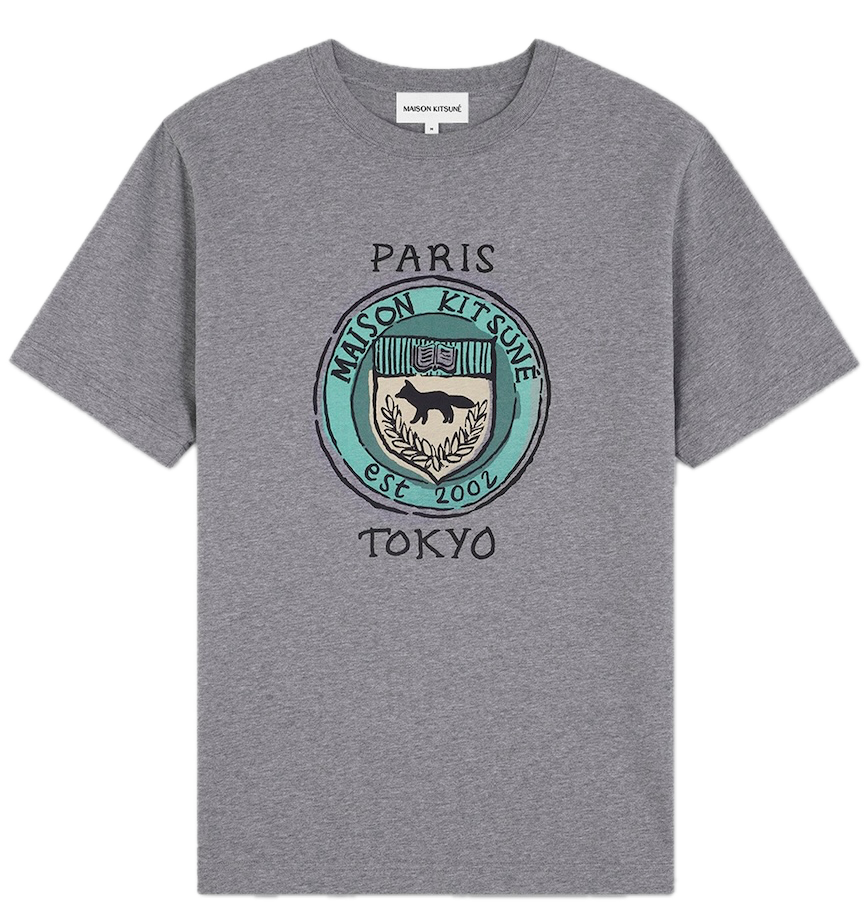  Áo Maison Kitsune City Coins 'Grey' 