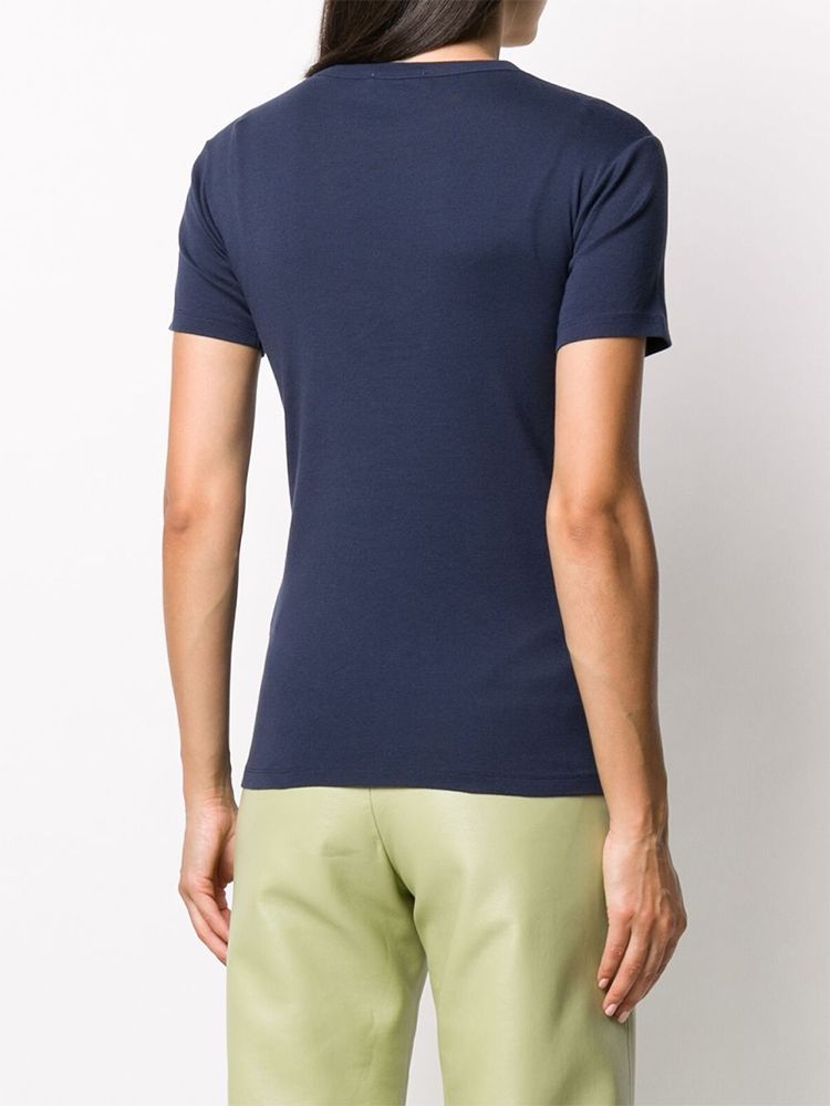  Áo Maison Kitsune Fox Head 'Navy' 