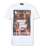  Áo Nam Dsquared2 Printed T-shirt 'White' 