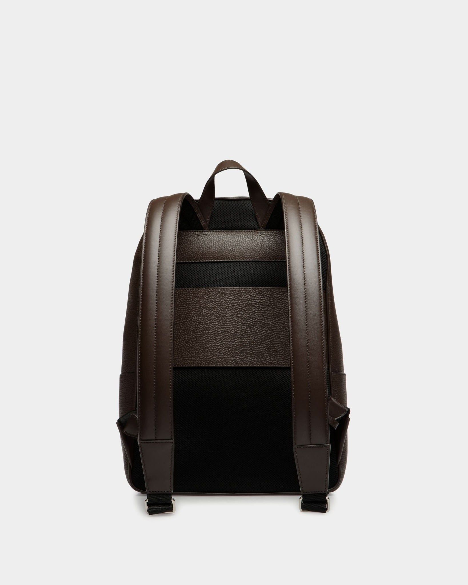  Balo Bally Oeden Backpack In Leather 'Ebano' 