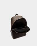  Balo Bally Oeden Backpack In Leather 'Ebano' 
