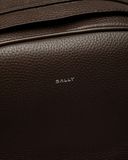  Balo Bally Oeden Backpack In Leather 'Ebano' 