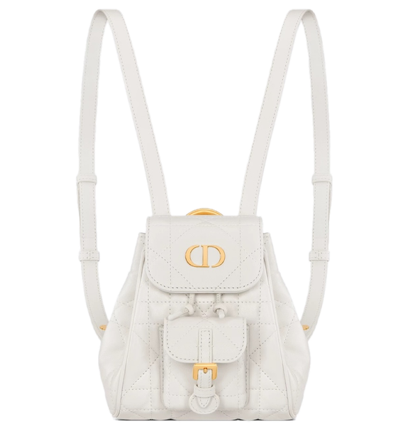  Balo Nữ Dior Caro Nano Backpack 'White' 