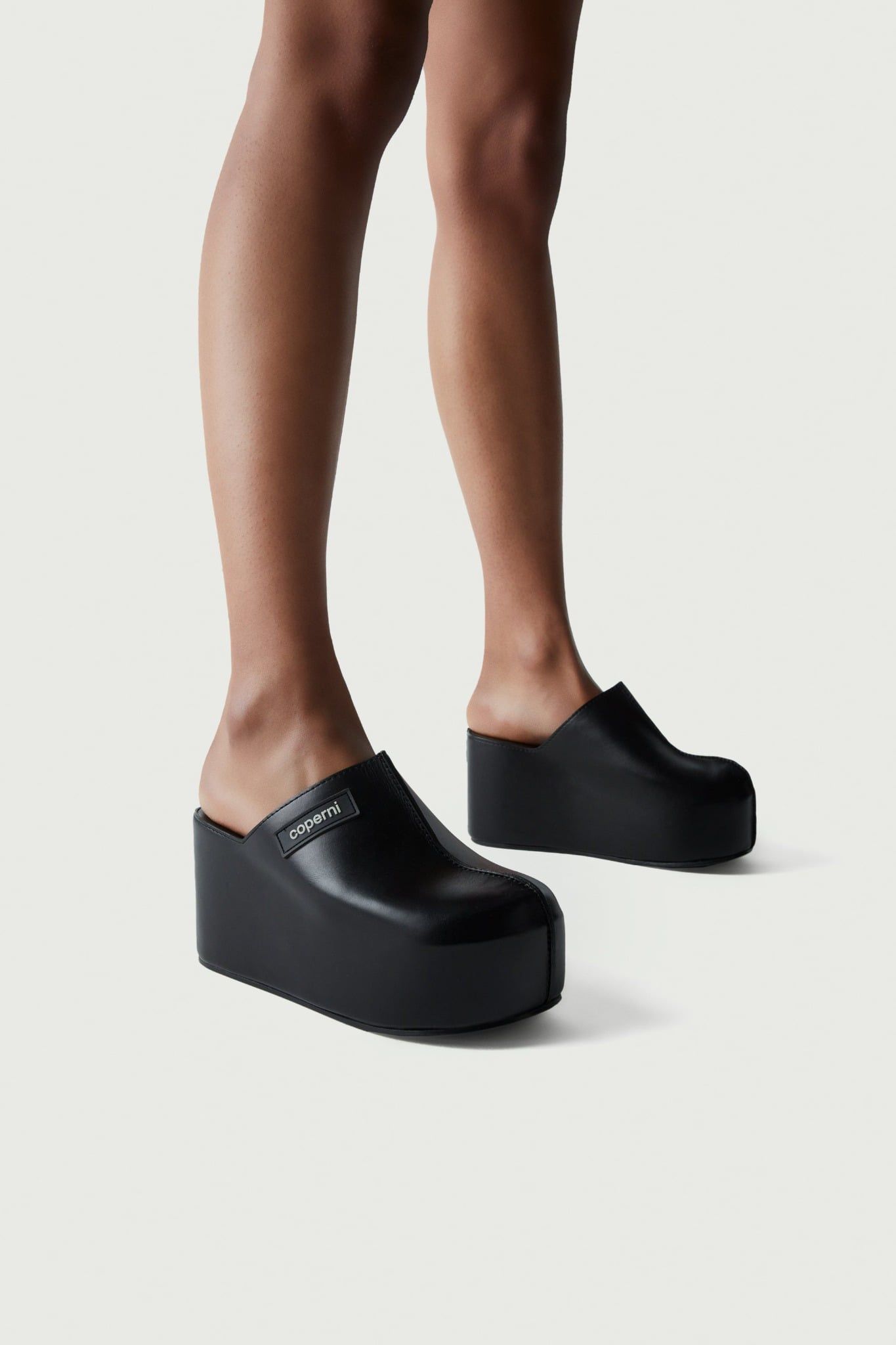  Dép Nữ Coperni Branded Clog Wedge 'Black' 