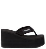  Dép Nữ Coperni Branded Wedge Sandal 'Black' 