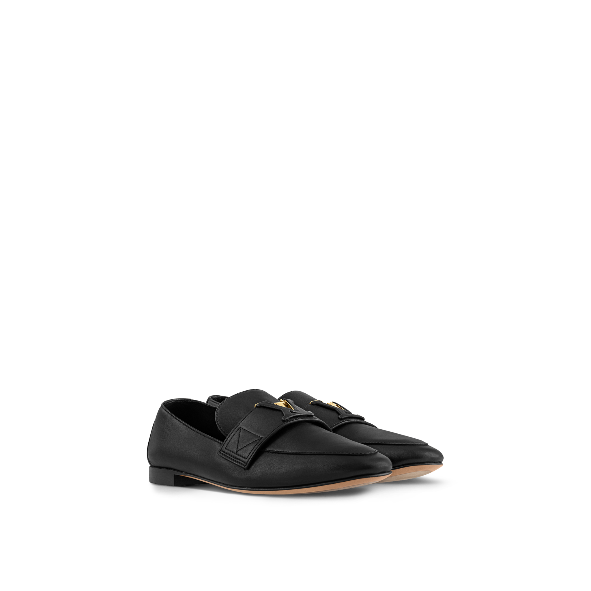  Giày Nữ Louis Vuitton LV Capri Loafers 'Black' 