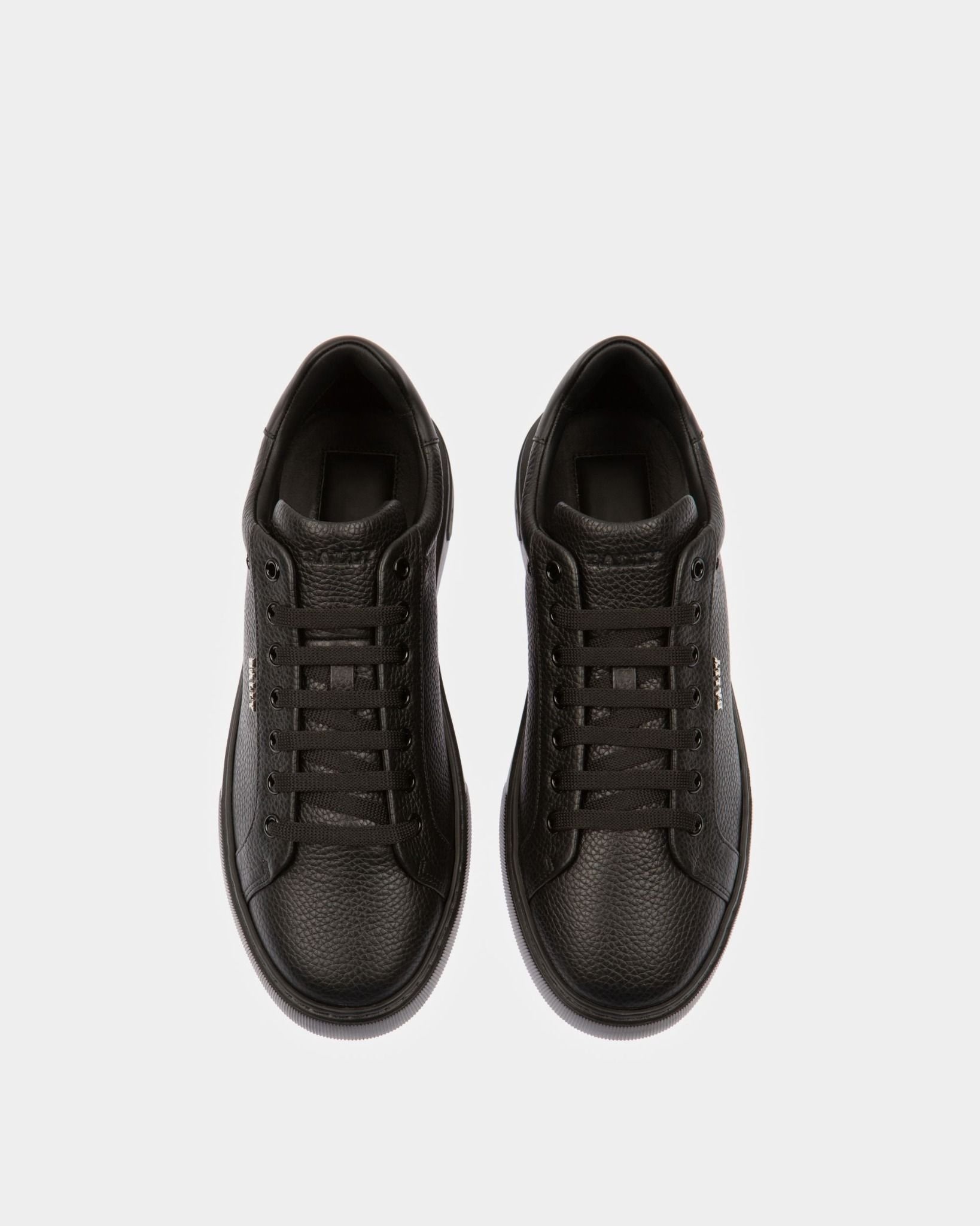  Giày Nam Bally Miky Leather Sneakers 'Black' 
