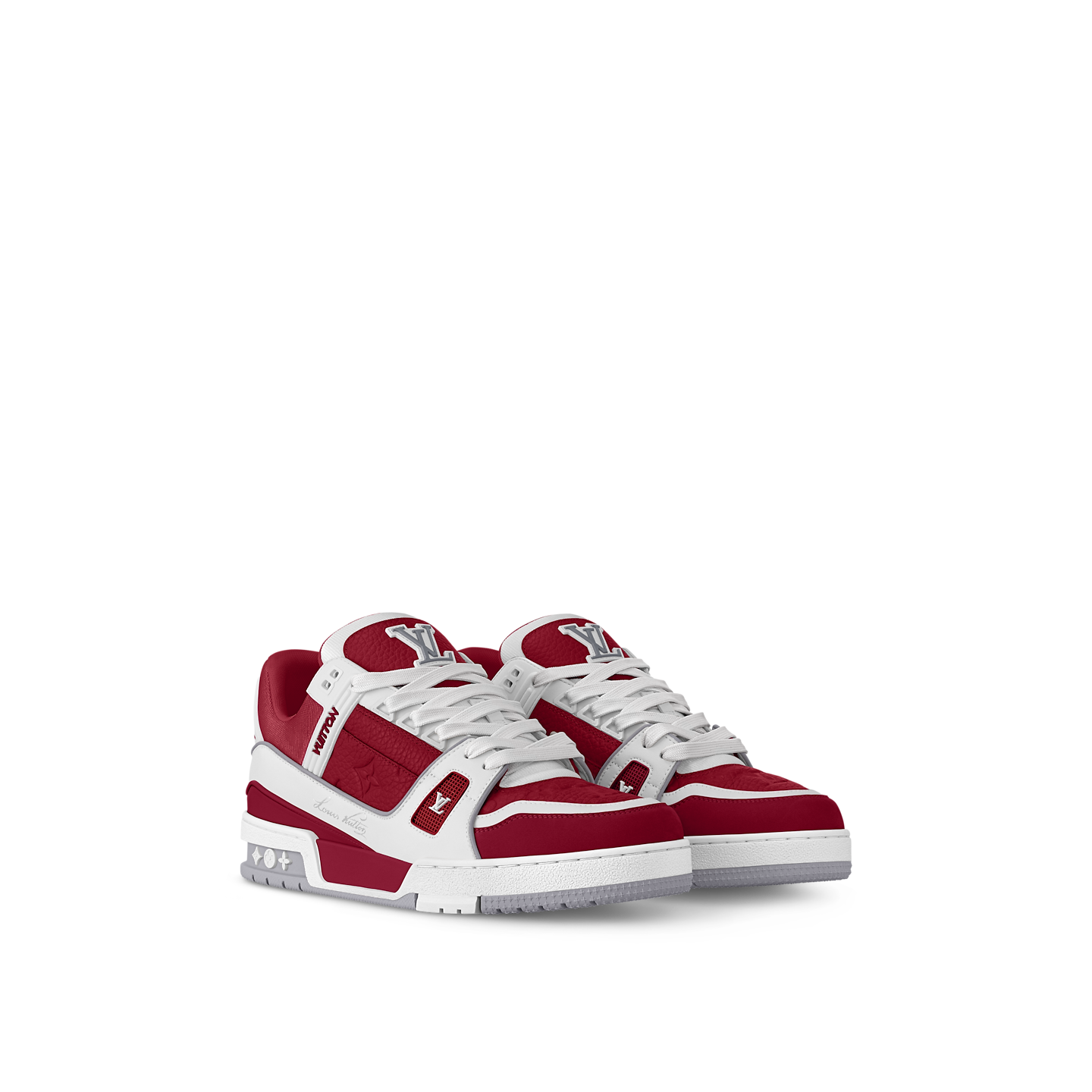  Giày Nam Louis Vuitton LV Trainers 'Sari Red' 