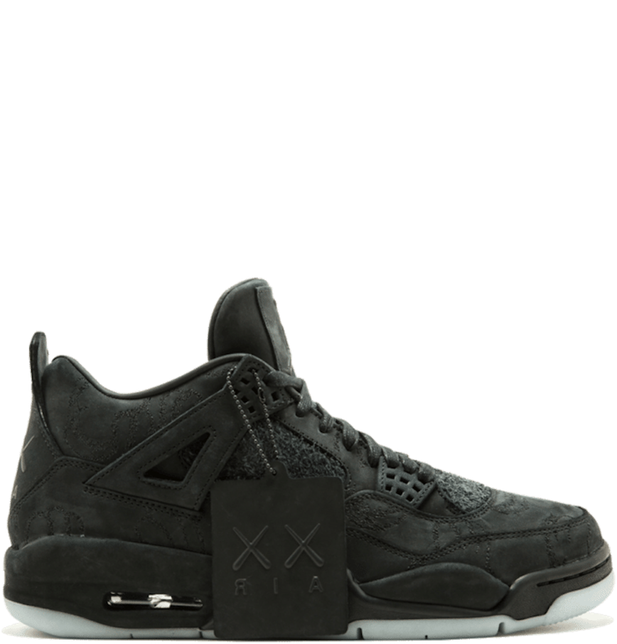  Giày Nike KAWS x Air Jordan 4 Retro 'Black' 