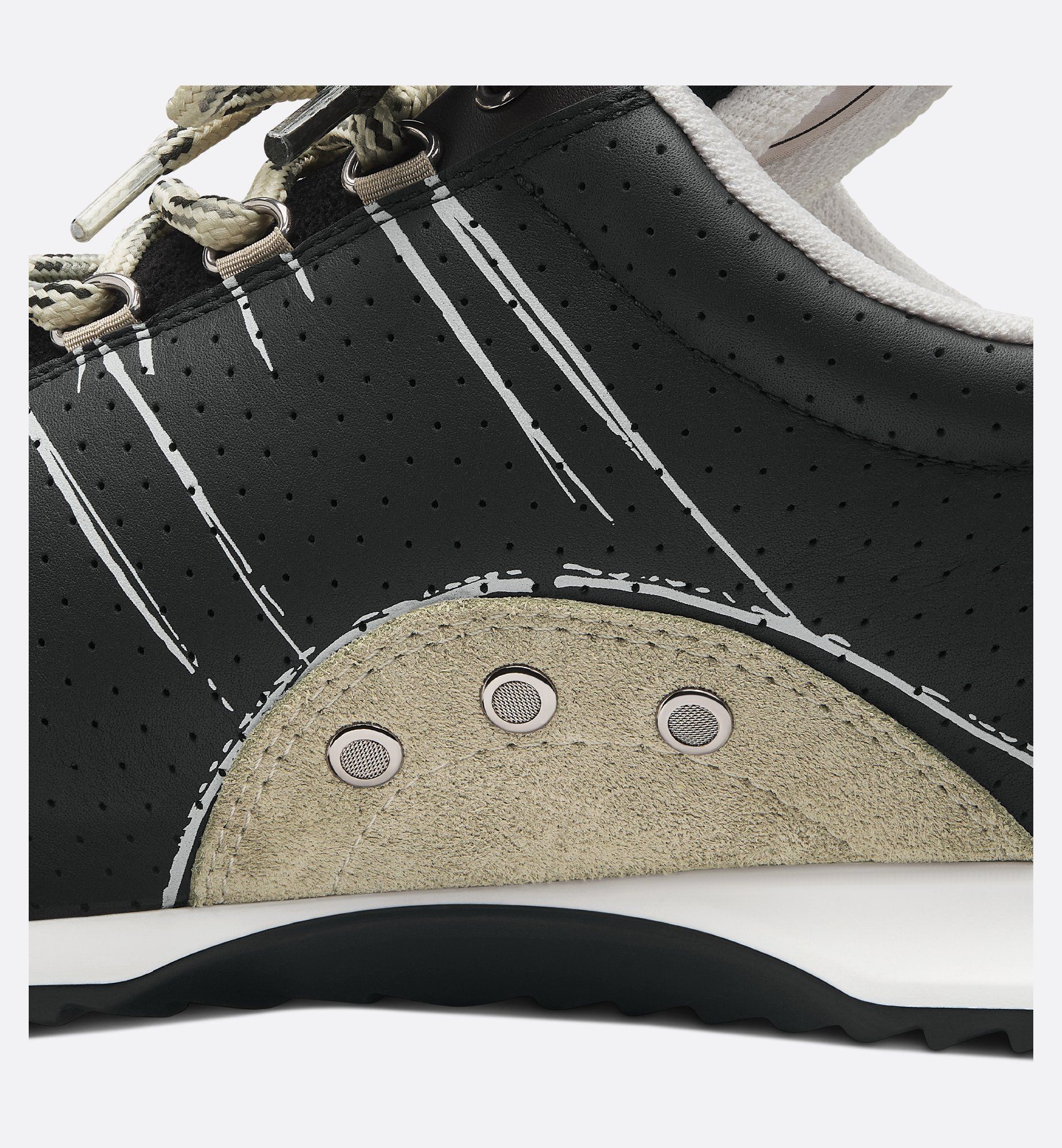  Giày Nữ Dior D-Sketch Sneaker 'Black' 