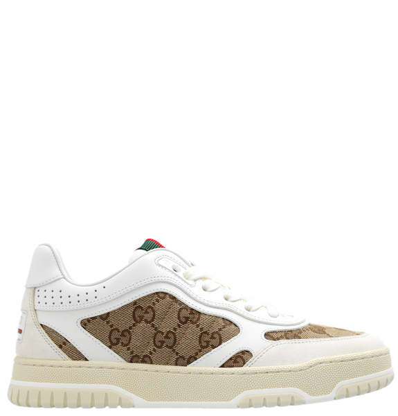  Giày Nữ Gucci Re-web Trainer 'Beige' 