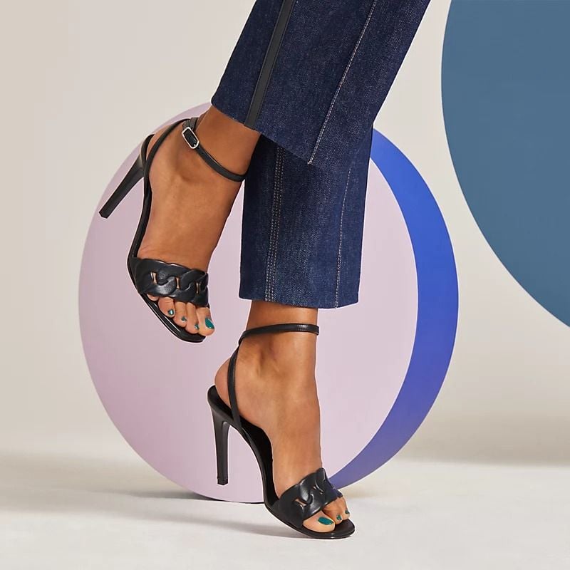  Giày Nữ Hermes Gala 105 Sandal 'Noir' 