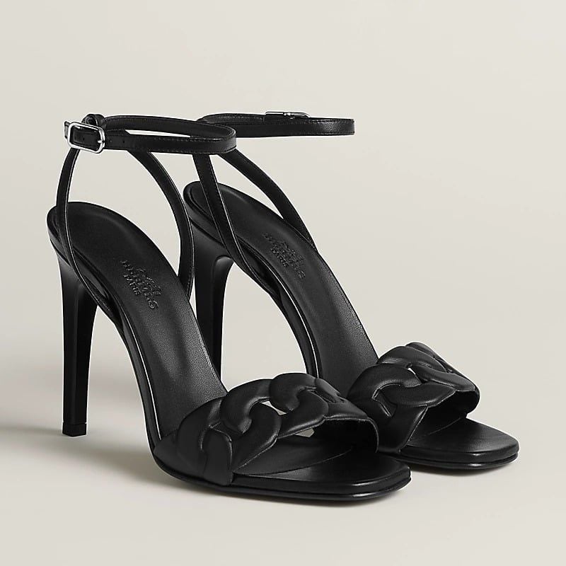  Giày Nữ Hermes Gala 105 Sandal 'Noir' 