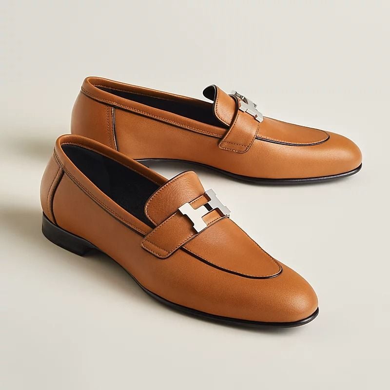  Giày Nữ Hermes Paris Loafer 'Naturel' 
