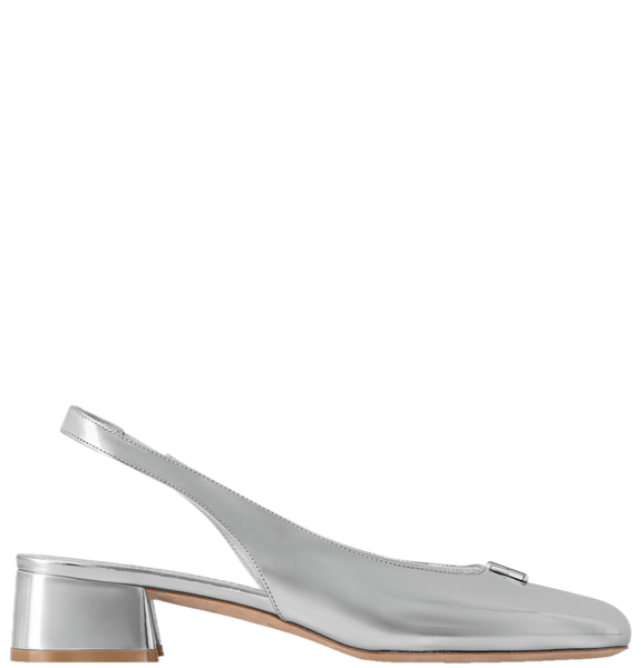  Giày Nữ Louis Vuitton Swing Slingbacks 'Silver' 