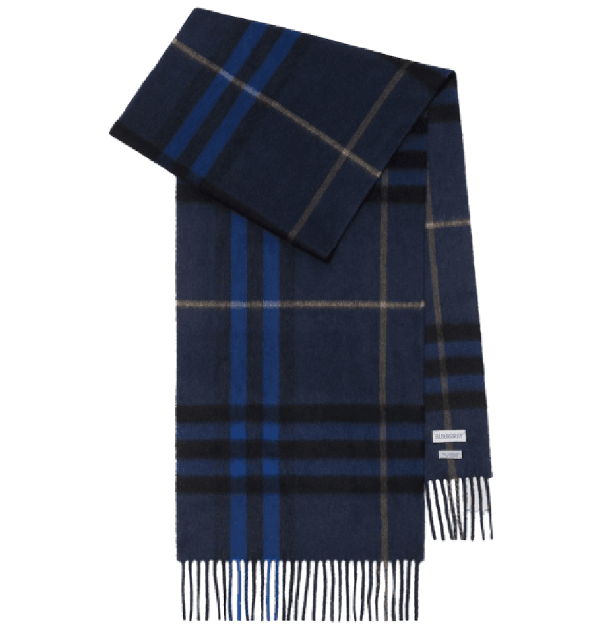  Khăn Burberry Check Cashmere Scarf 'Midnight' 