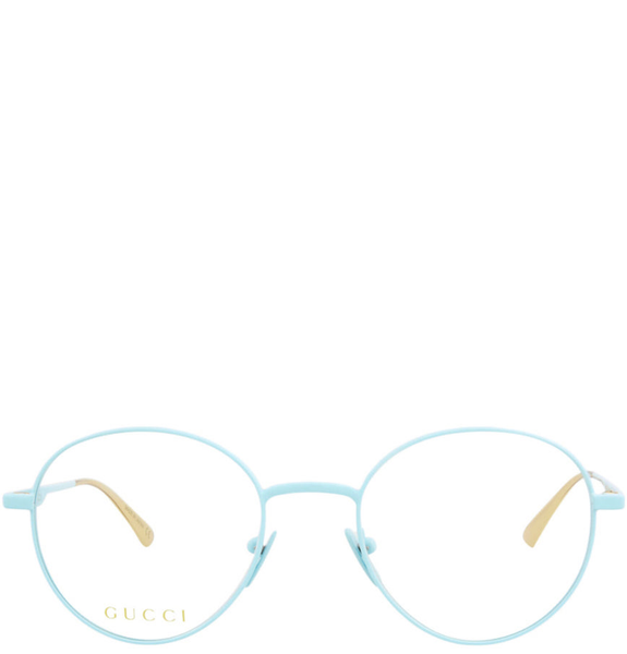  Kính Nữ Gucci Eyeglasses 'Light Blue Gold' 