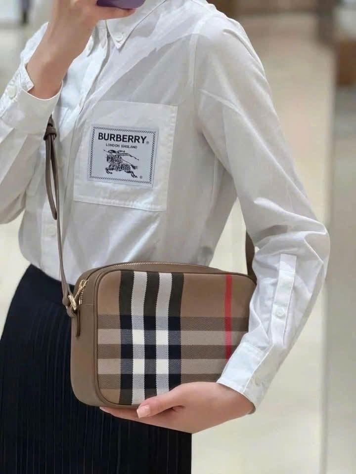  Túi Burberry Large Camera Bag 'Beige Brown' 