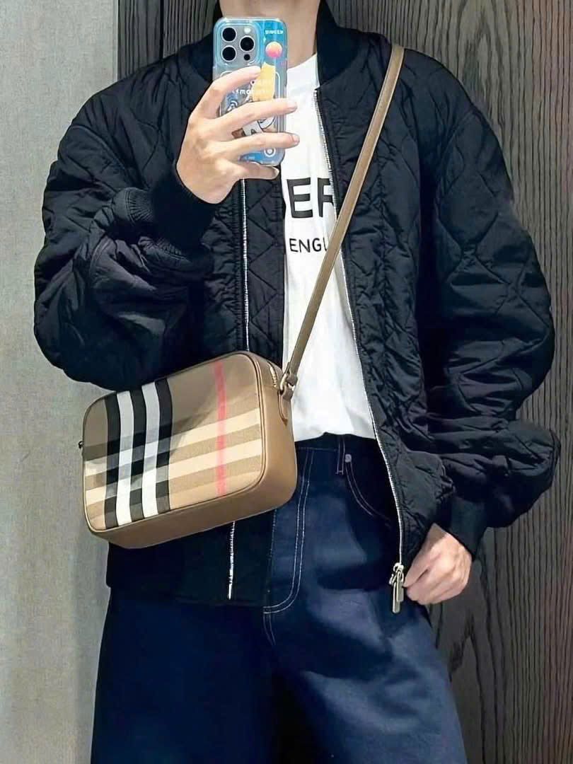  Túi Burberry Large Camera Bag 'Beige Brown' 