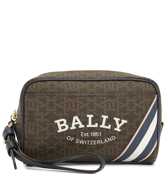  Túi Nữ Bally B Monogram Pouch Bag 'Brown' 
