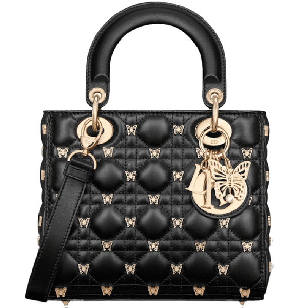  Túi Nữ Dior Small Lady Dior Bag 'Black' 