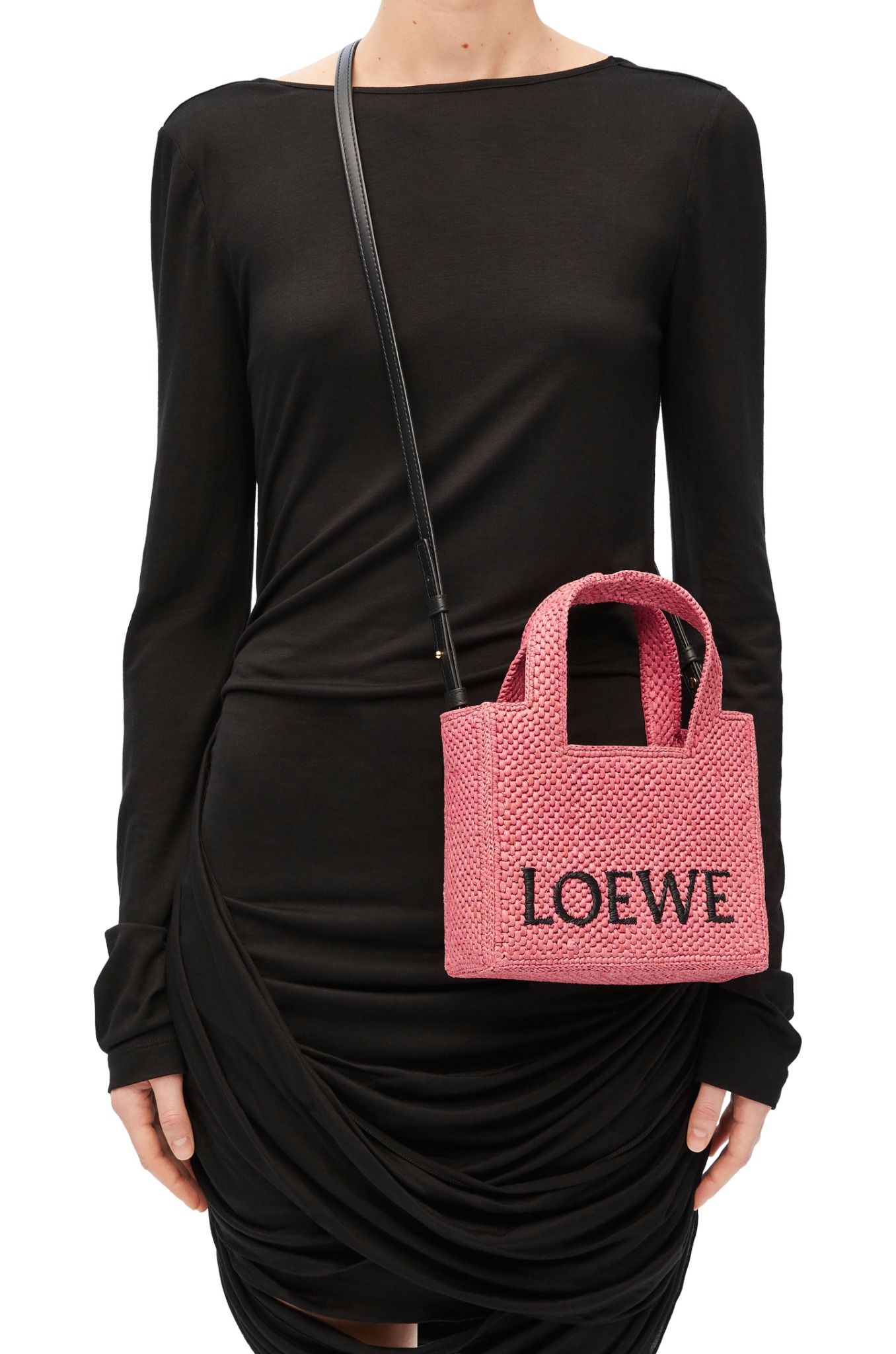  Túi Nữ Loewe Mini Font Tote 'Sunset Pink' 