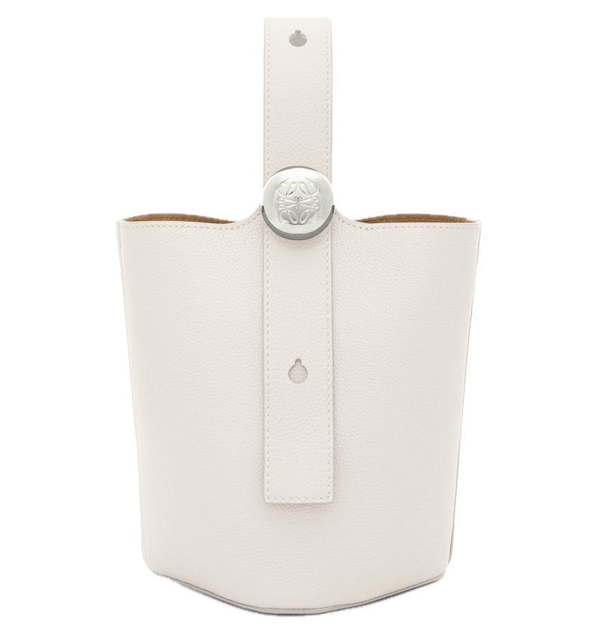  Túi Nữ Loewe Mini Pebble Bucket Bag 'White' 