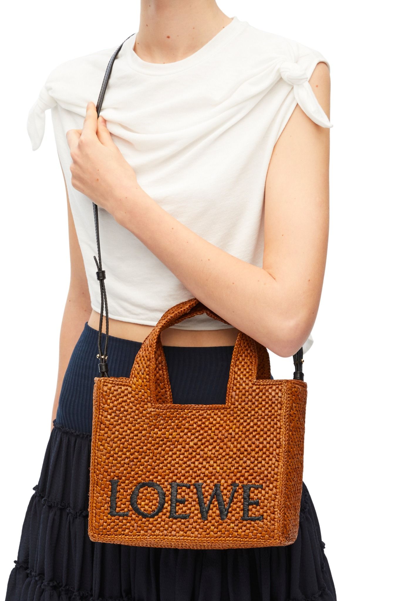  Túi Nữ Loewe Small Font Tote 'Honey Gold' 