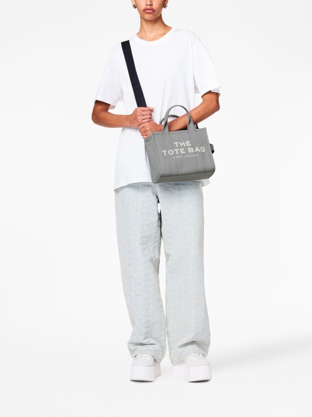  Túi Nữ Marc Jacobs The Mini Tote 'Grey' 