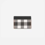  Ví Burberry Check  Leather Card Case 'Brown' 