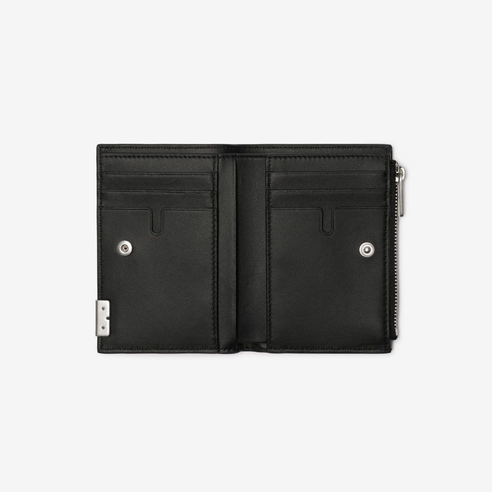  Ví Nam Burberry B Cut Bifold Wallet 'Black' 