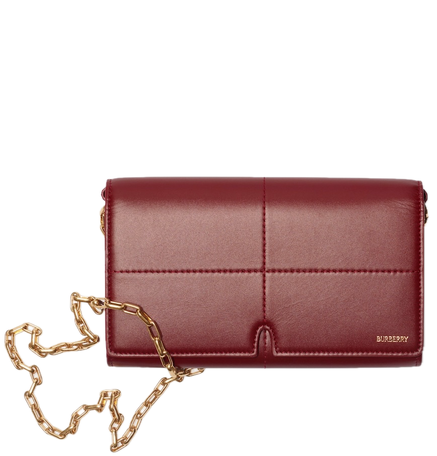  Ví Nữ Burberry Snip Chain Strap Wallet 'Ruby' 