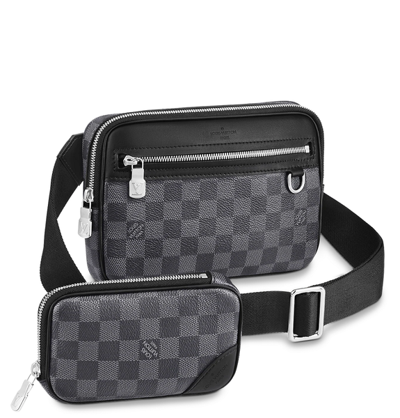  Túi Nam Louis Vuitton Scott Messenger Damier 'Black' 