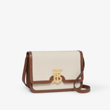  Túi Nữ Burberry Two-tone Canvas Mini Leather 'Beige' 