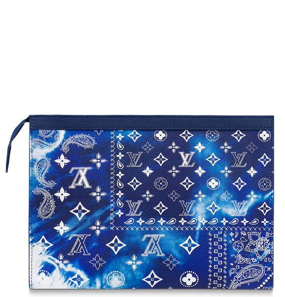  Túi Nam Louis Vuitton Pochette Voyage 'Blue' 