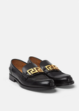  Giày Nam Versace La Greca Plaque Loafers 'Black' 