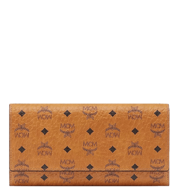  Ví MCM Trifold Wallet in Visetos 'Cognac' 