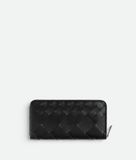  Ví Nam Bottega Veneta Intrecciato Zip Around Wallet 'Black' 