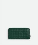  Ví Nam Bottega Veneta Intrecciato Zip Around Wallet 'Green' 