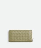  Ví Nam Bottega Veneta Intrecciato Zip Around Wallet 'Travertine' 