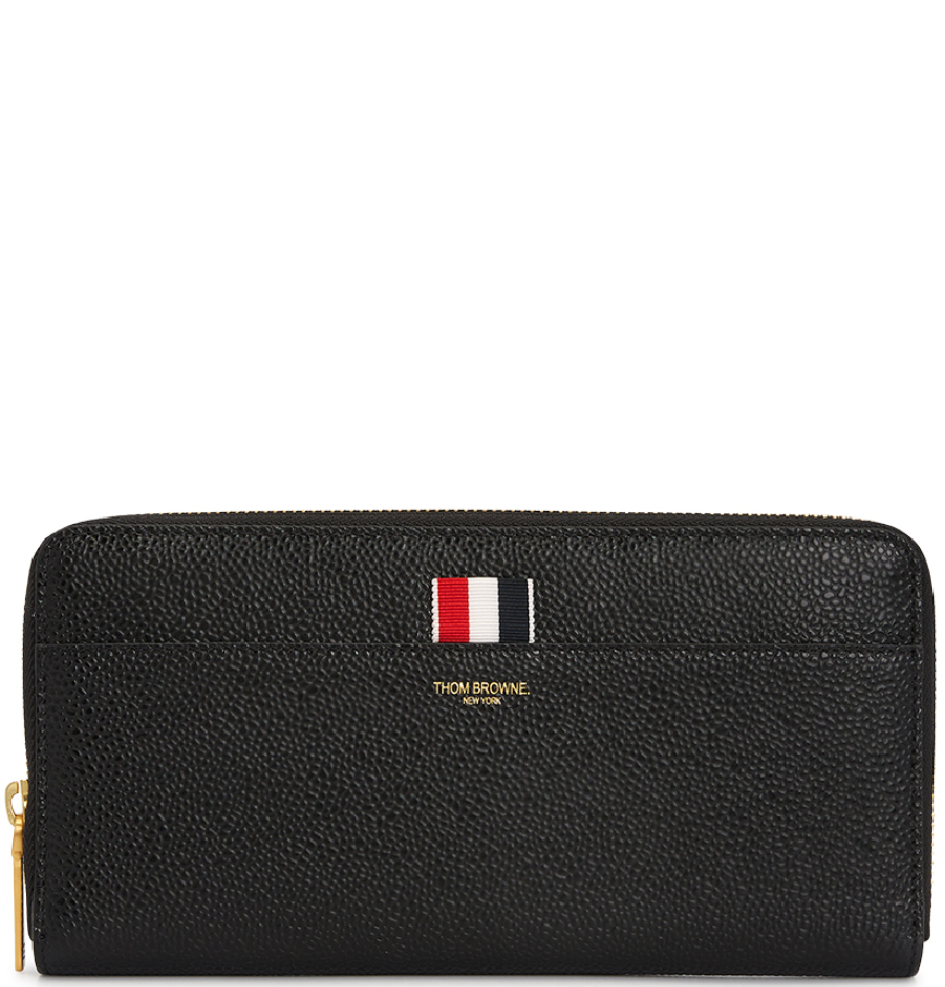 Ví Nam Thom Browne Long Zip Around Long Wallet Black FAW012A