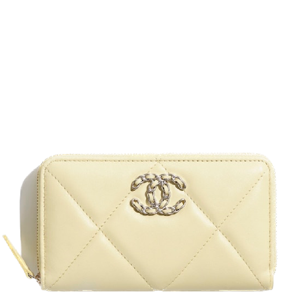  Ví Nữ Chanel Gold Tone Ruthenium Finish Metal 'Light Yellow' 