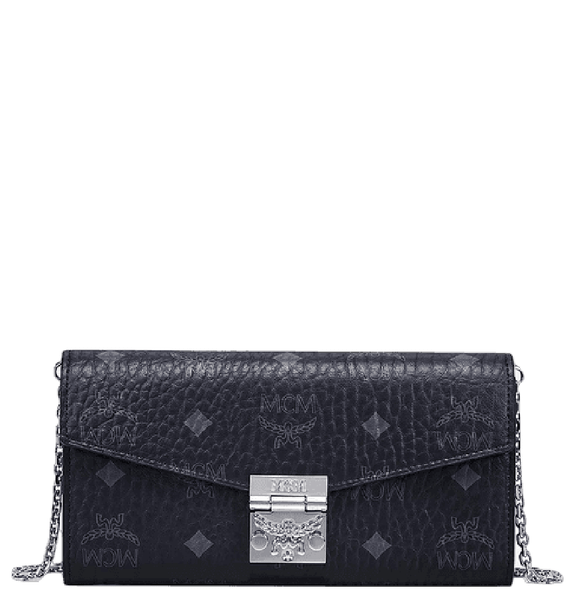  Ví Nữ MCM Tracy Crossbody Wallet in Visetos 'Black' 