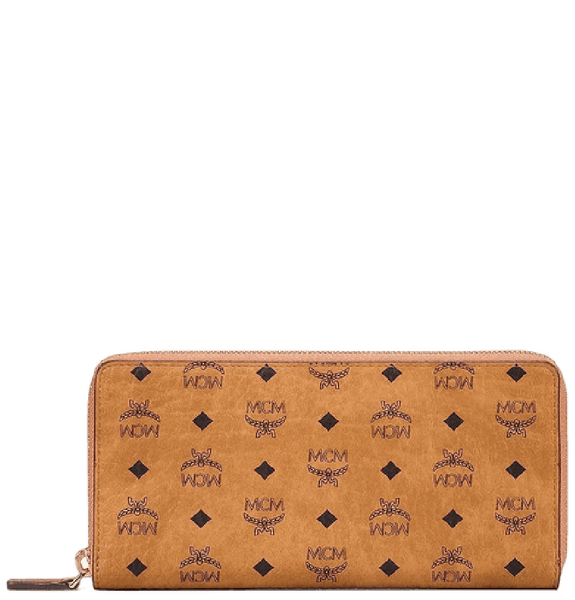  Ví MCM Zip Around Wallet in Visetos 'Cognac' 