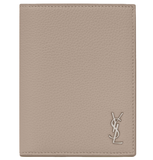  Ví Saint Laurent Tiny Cassandre Card Wallet 'Greyish Brown' 