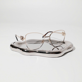  Kính Nữ Miu Miu Butterfly Gold Geometric Eyeglasses 'Gold' 