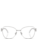  Kính Nữ Miu Miu Butterfly Silver Geometric Eyeglasses 'Silver' 