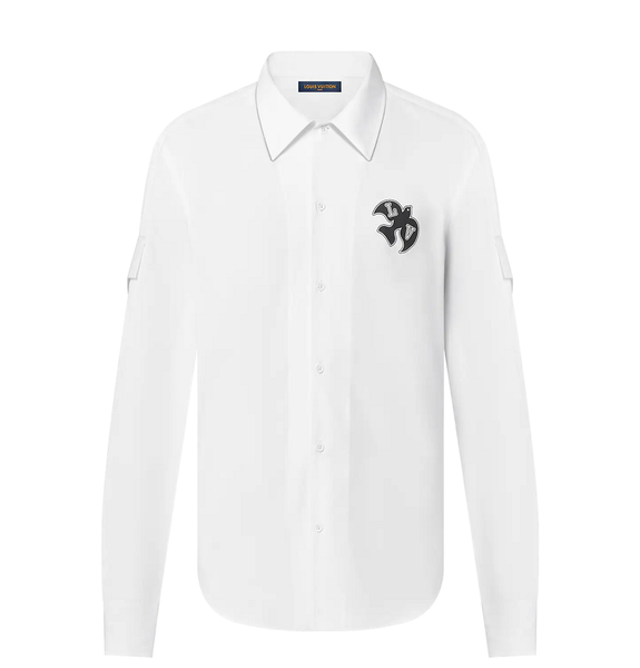  Áo Louis Vuitton Nam Bird Shirt 'White' 