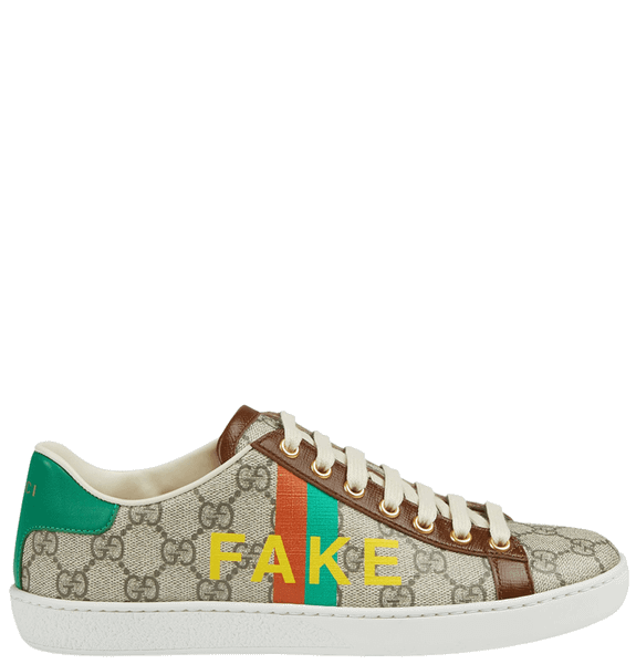  Giày Nữ Gucci Ace 'Fake Not Print' 
