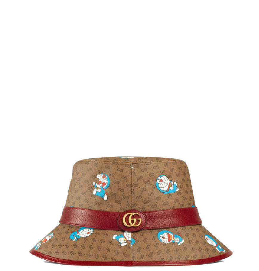 Mũ Gucci x Doraemon Bucket Hat 'Beige Ebony' 648846-4HACU